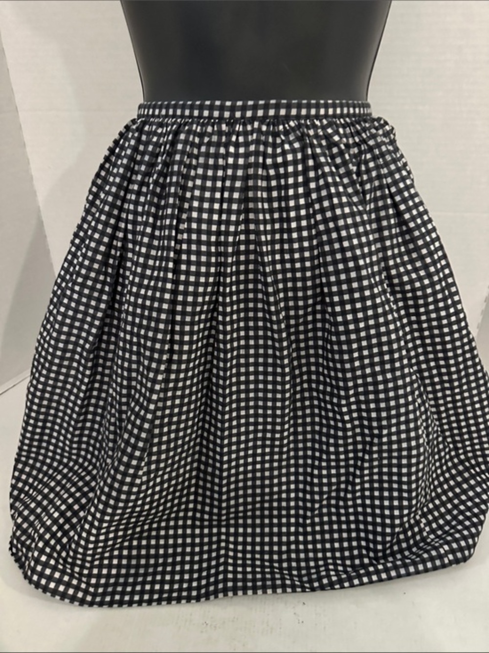 Madewell Black and White Gingham Mini Skirt size 0